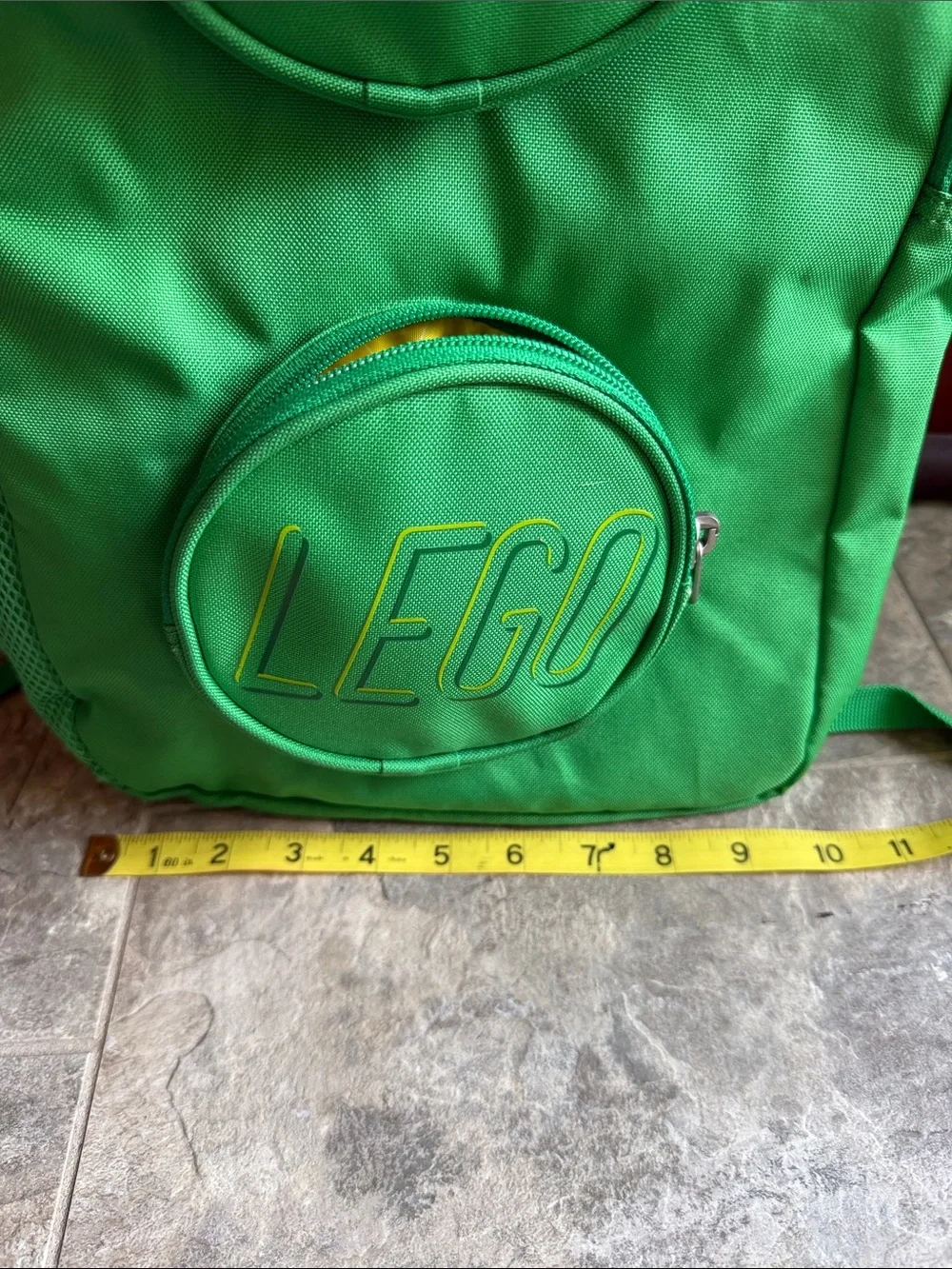Lego Bright Green Vertical Backpack with Front Pockets